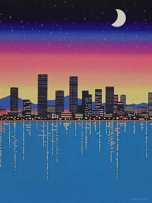 Rainbow City Skyline - Digital Product